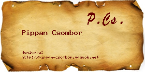 Pippan Csombor névjegykártya